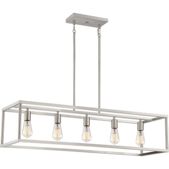 New Harbor Five Light Island Chandelier in Brushed Nickel (10|NHR538BN)