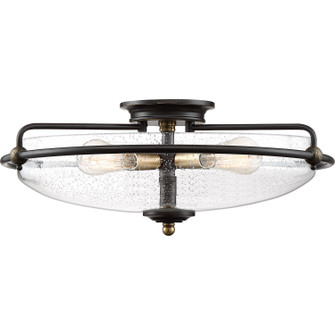Griffin Four Light Flush Mount in Palladian Bronze (10|GFC1621PN)