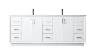 Hayes Double Bathroom Vanity in White (173|VF19684DWH)