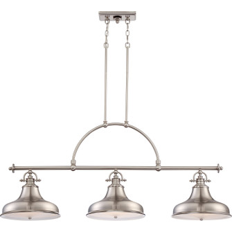 Emery Three Light Island Chandelier in Brushed Nickel (10|ER353BN)