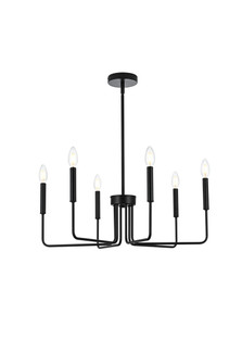 Willa Six Light Pendant in Black (173|LD742D26BK)