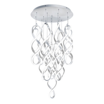 Interlace LED Chandelier in Chrome (34|PD-47815R-CH)