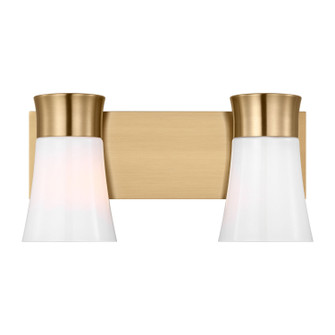 Roy Two Light Vanity in Satin Brass (454|DJV1082SB)