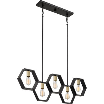 Bismarck Five Light Island Chandelier in Earth Black (10|BSK540EK)