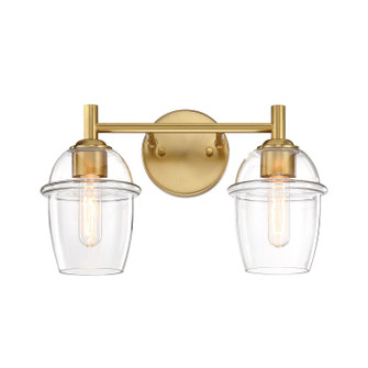 Summer Jazz Two Light Vanity in Brushed Gold (43|D310M-2B-BG)