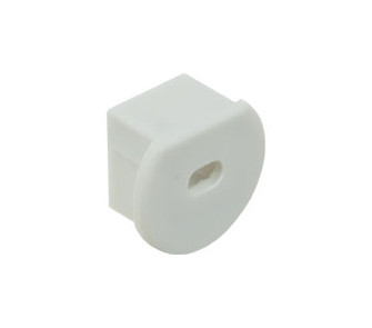 Extrusion End Cap in White (303|PE-OLIN-FEED)