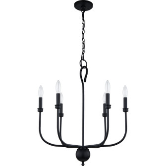 Blanche Six Light Chandelier in Matte Black (10|BLA5022MBK)