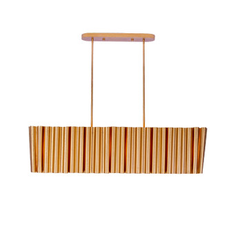 Ripple Six Light Island Pendant in Bright Gold Leaf (33|522866BGL)