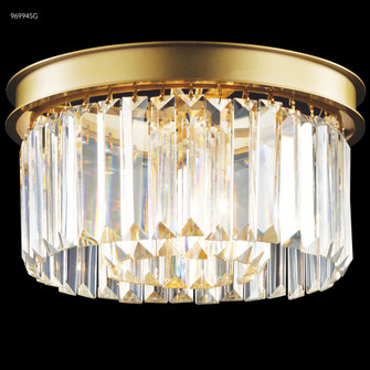 Contemporary Europa Two Light Flush Mount in Satin Gold (64|96994SG22)