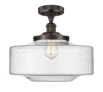 Edison One Light Semi-Flush Mount in Oil Rubbed Bronze (405|616-1F-OB-G694-16)