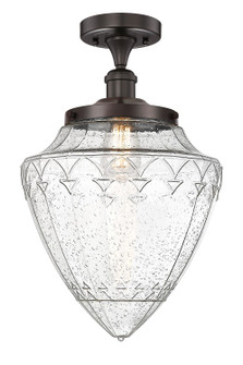 Edison One Light Semi-Flush Mount in Oil Rubbed Bronze (405|616-1F-OB-G664-12)