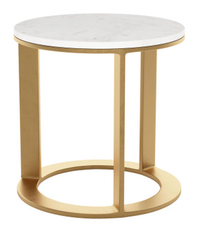 Helena Side Table in White, Gold (339|101678)