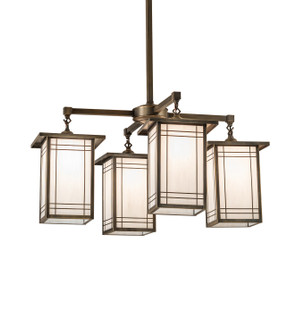 Hyde Park Four Light Chandelier in Antique Brass (57|264849)