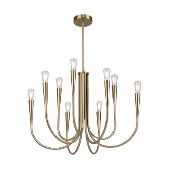 Bronte Nine Light Chandelier in Brass (78|AC11929BR)