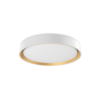 Essex LED Flush Mount in White/Gold (347|FM43916-WH/GD-5CCT)