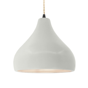 Radiance One Light Pendant in Matte White (102|CER-6565-MAT-MBLK-BEIG-TWST)
