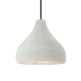 Radiance One Light Pendant in Matte White (102|CER-6563-MAT-NCKL-RIGID)