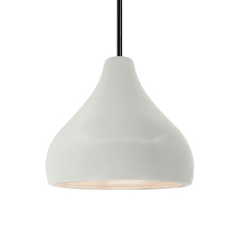 Radiance One Light Pendant in Matte White (102|CER-6563-MAT-MBLK-RIGID)