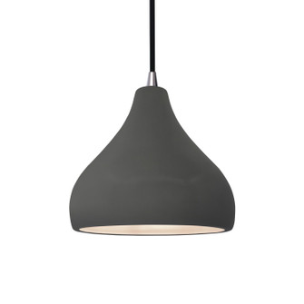 Radiance One Light Pendant in Gloss Grey (102|CER-6560-GRY-NCKL-BKCD)
