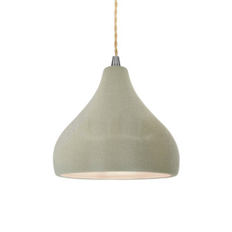 Radiance One Light Pendant in Celadon Green Crackle (102|CER-6560-CKC-NCKL-BEIG-TWST)