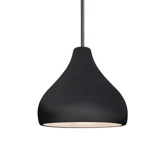 Radiance One Light Pendant in Gloss Black (102|CER-6560-BLK-NCKL-RIGID)