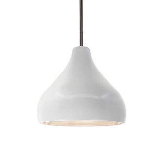 Radiance One Light Pendant in Bisque (102|CER-6560-BIS-NCKL-RIGID)