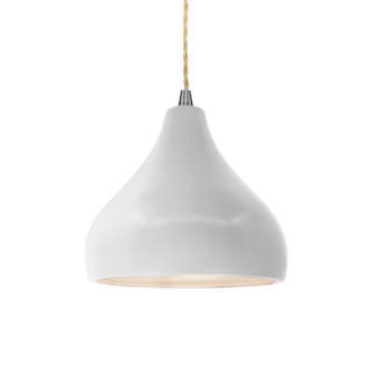 Radiance One Light Pendant in Bisque (102|CER-6560-BIS-NCKL-BEIG-TWST)