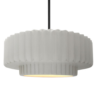 Radiance One Light Pendant in Bisque (102|CER-6555-BIS-MBLK-RIGID)