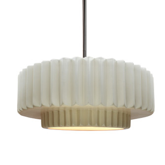 Radiance One Light Pendant in Matte White (102|CER-6553-MAT-NCKL-RIGID)