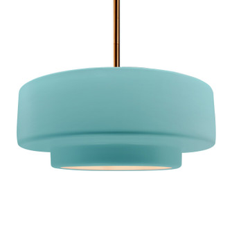 Radiance One Light Pendant in Reflecting Pool (102|CER-6545-RFPL-BRSS-RIGID)