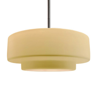 Radiance One Light Pendant in Muted Yellow (102|CER-6545-MYLW-NCKL-RIGID)