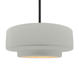 Radiance One Light Pendant in Matte White w/ Champagne Gold (102|CER-6545-MTGD-MBLK-RIGID)