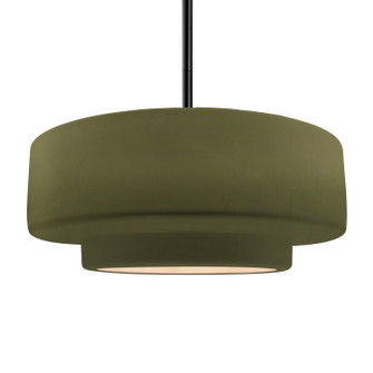 Radiance One Light Pendant in Matte Green (102|CER-6545-MGRN-MBLK-RIGID)