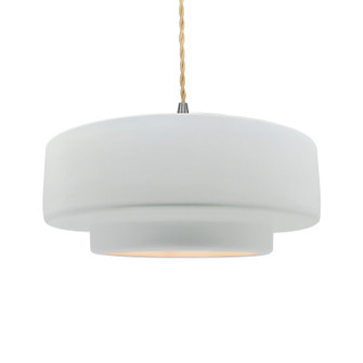 Radiance One Light Pendant in Adobe (102|CER-6545-ADOB-NCKL-RIGID)