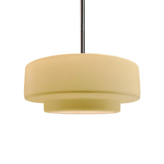 Radiance One Light Pendant in Muted Yellow (102|CER-6543-MYLW-NCKL-RIGID)