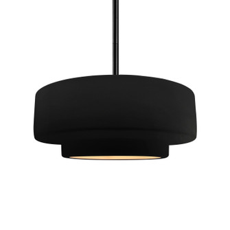 Radiance One Light Pendant in Carbon Matte Black w/ Champagne Gold (102|CER-6543-CBGD-MBLK-RIGID)