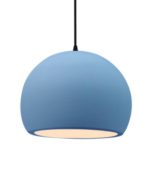Radiance One Light Pendant in Sky Blue (102|CER-6535-SKBL-MBLK-BKCD)