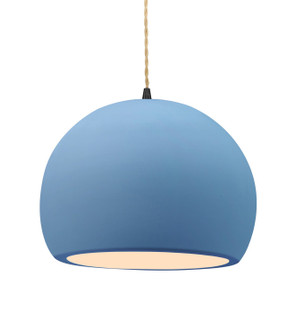 Radiance One Light Pendant in Sky Blue (102|CER-6535-SKBL-MBLK-BEIG-TWST)