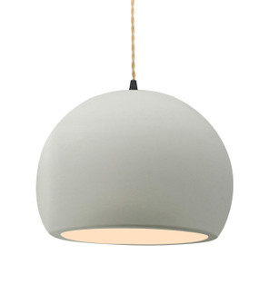 Radiance One Light Pendant in Matte White (102|CER-6535-MAT-MBLK-BEIG-TWST)