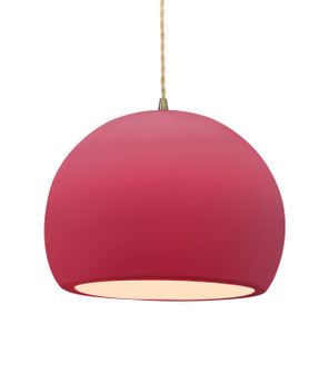 Radiance One Light Pendant in Cerise (102|CER-6535-CRSE-ABRS-BEIG-TWST)