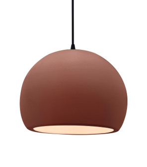 Radiance One Light Pendant in Canyon Clay (102|CER-6535-CLAY-MBLK-BKCD)