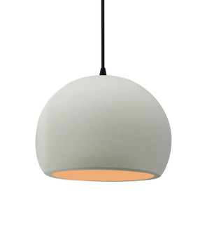 Radiance One Light Pendant in Matte White w/ Champagne Gold (102|CER-6533-MTGD-MBLK-BKCD)