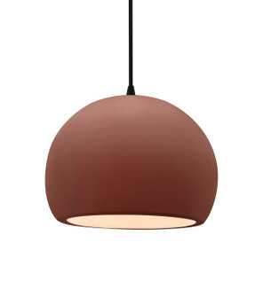 Radiance One Light Pendant in Canyon Clay (102|CER-6533-CLAY-MBLK-BKCD)