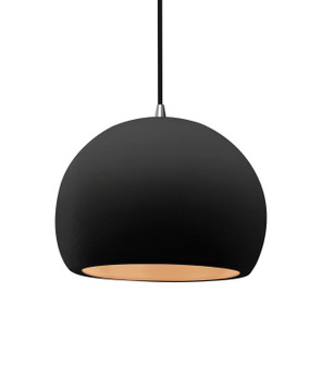 Radiance One Light Pendant in Carbon Matte Black w/ Champagne Gold (102|CER-6533-CBGD-NCKL-BKCD)