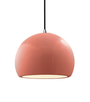 Radiance One Light Pendant in Gloss Blush (102|CER-6533-BSH-NCKL-BKCD)