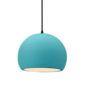 Radiance One Light Pendant in Reflecting Pool (102|CER-6530-RFPL-MBLK-BKCD)