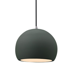 Radiance One Light Pendant in Pewter Green (102|CER-6530-PWGN-NCKL-BKCD)