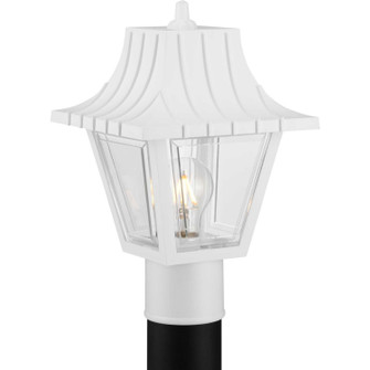 Mansard One Light Post Lantern in White (54|P5414-30)
