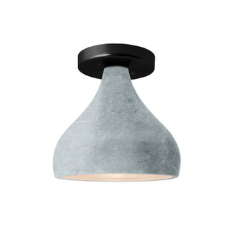 Radiance One Light Semi-Flush Mount in Concrete (102|CER-6380-CONC-MBLK)