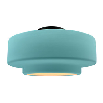 Radiance One Light Semi-Flush Mount in Reflecting Pool (102|CER-6365-RFPL-MBLK)
